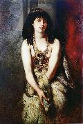Makart, Hans An Egyptian Princess oil on canvas